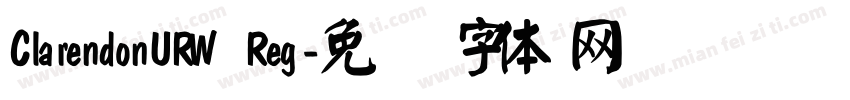 ClarendonURW Reg字体转换